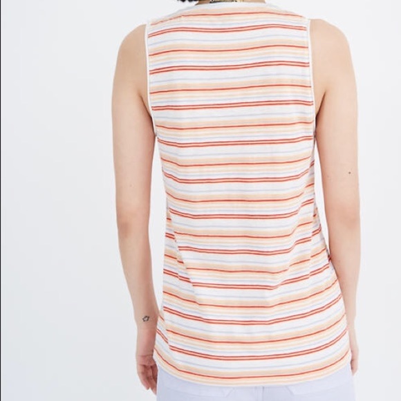 BNWT! Madewell | Whisper Cotton V-Neck Pocket Tank - Picture 2 of 7